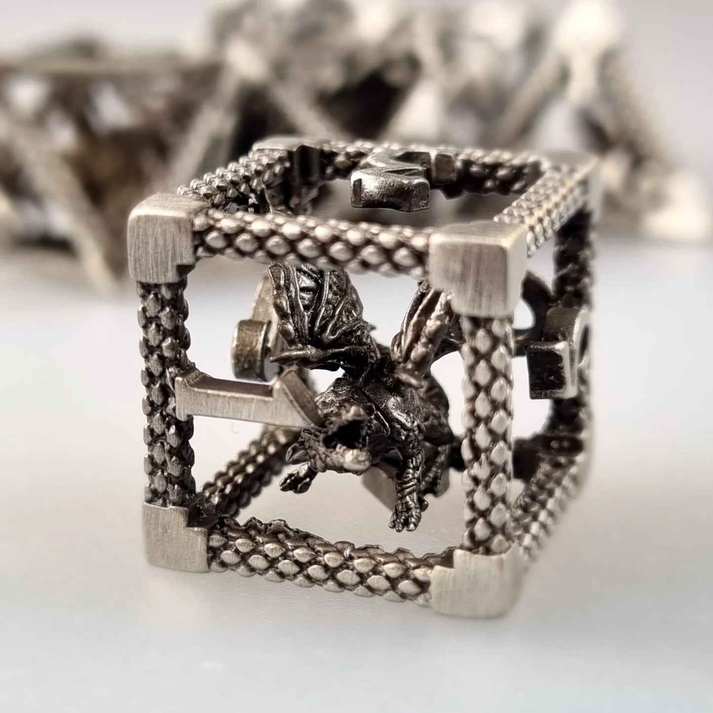 Dragon's Hollow Metal Dnd Dice Set DiceBag.co.uk