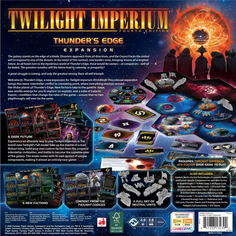 Twilight Imperium: Thunder's Edge Expansion Board Game Fantasy Flight Games