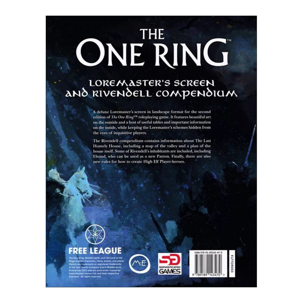 The One Ring Loremaster's Screen & Rivendell Compendium Free League Publishing