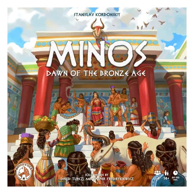 Minos: The Dawn of Bronze Age Board Game Board and Dice