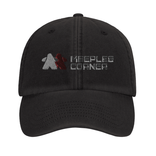 Meeples Corner Logo Vintage Cotton Dad Hat Print Material Meeples Corner