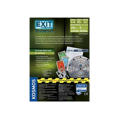 Exit: The Game The Secret Lab Board Game Kosmos