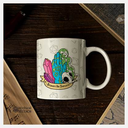 Beware The Sorcerer Mug Gifts Mythical Studios