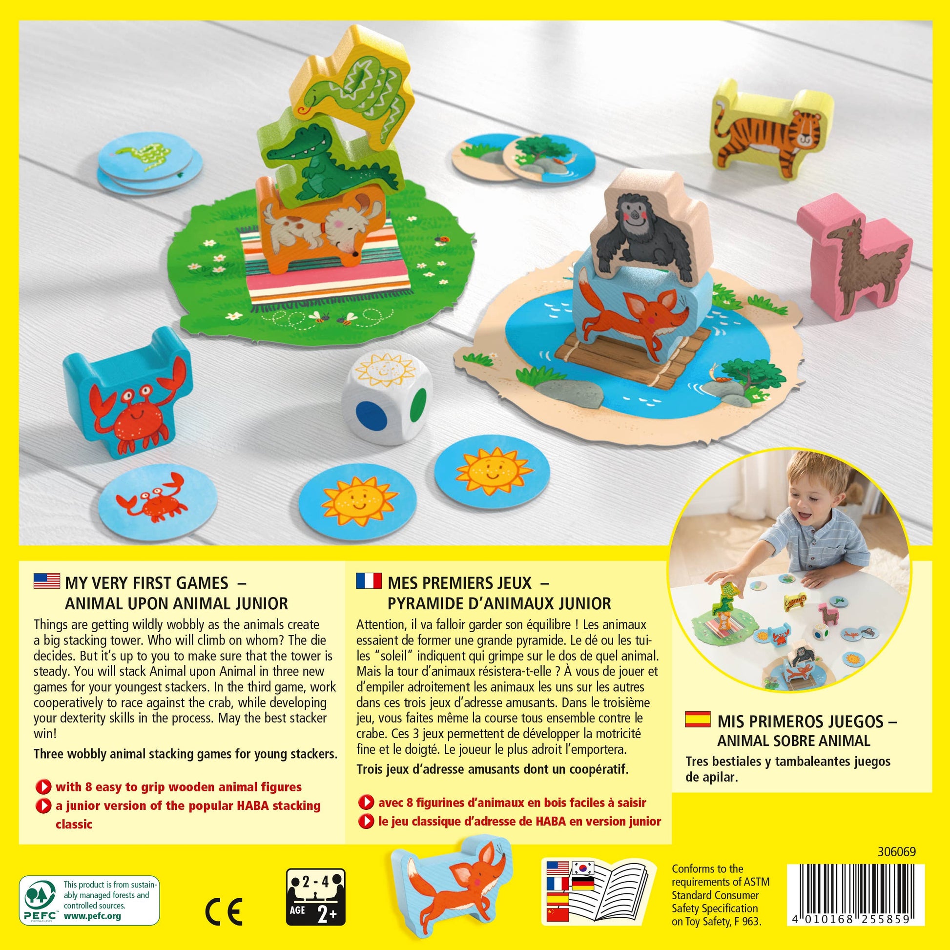 HABA My Very First Games - Animal Upon Animal Junior Kids Board Game HABA UK