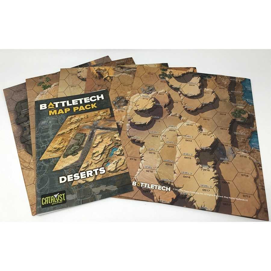 BattleTech: Deserts Map Pack Miniatures Catalyst Game Labs