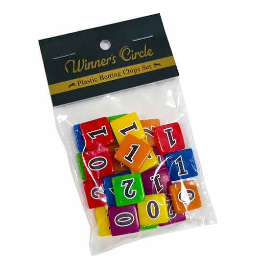 Winner's Circle - Plastic Betting Chips Set Board Game Dice Tree Games