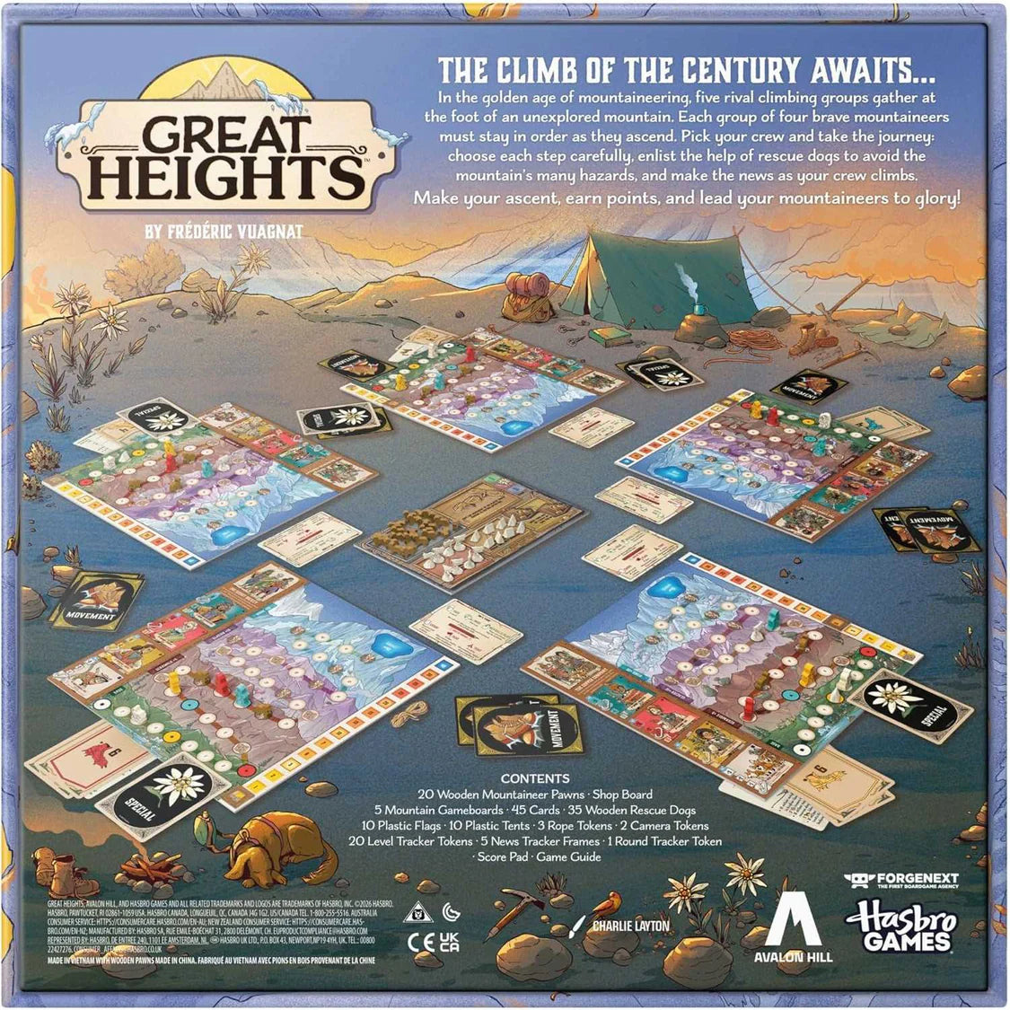 Great Heights Board Game Avalon Hill