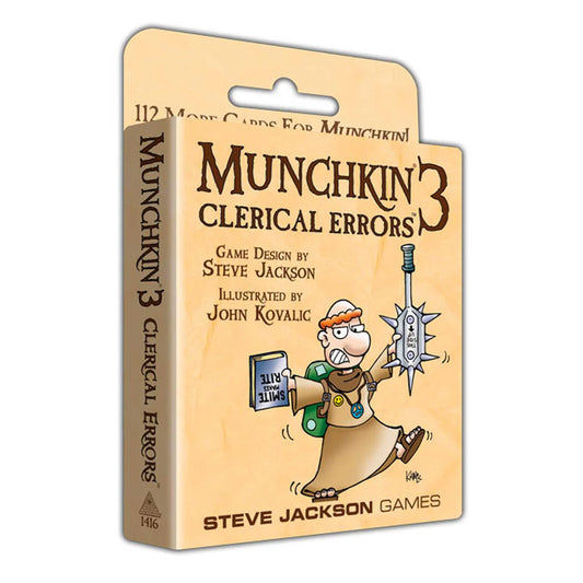 Munchkin 3: Clerical Errors Card Game Steve Jackson Games