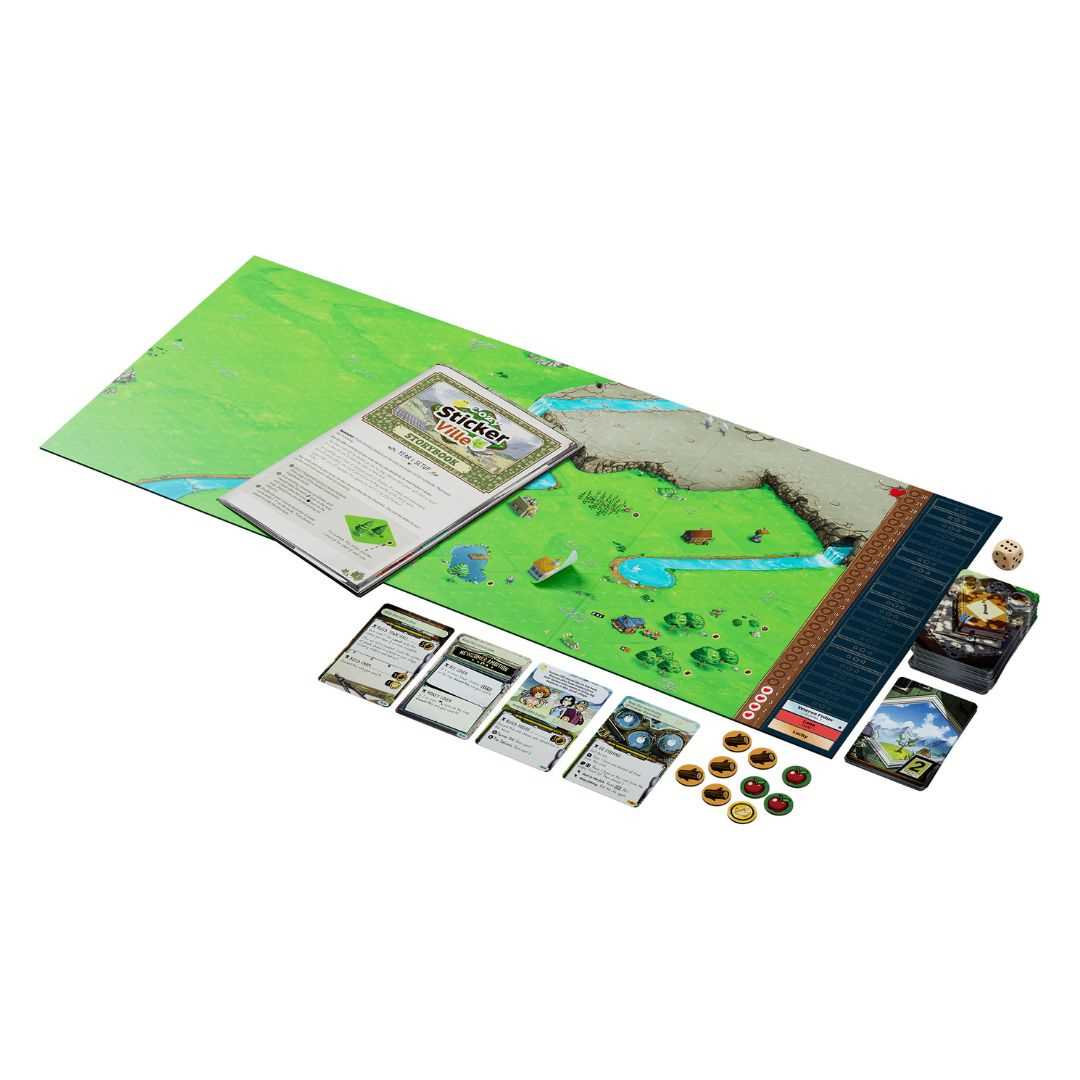 Cozy Stickerville Board Game Unexpected Games
