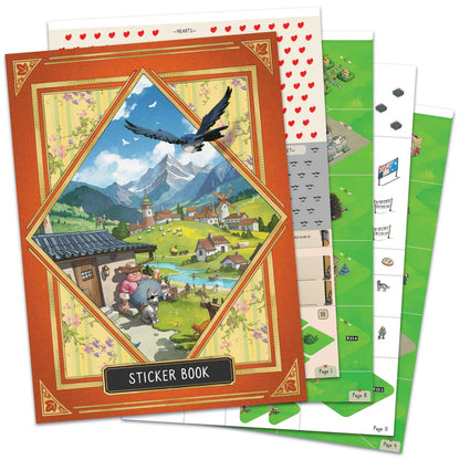 Cozy Stickerville Board Game Unexpected Games