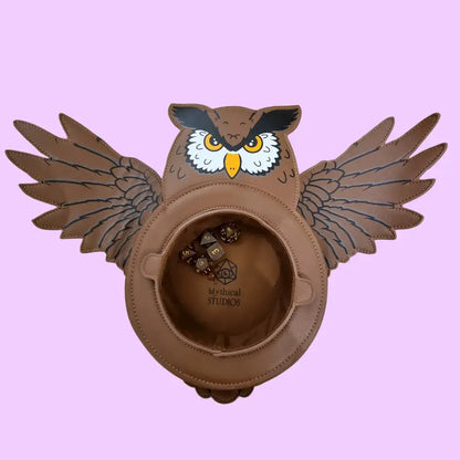 Owl Dice Tray Dice Tray Mythical Studios