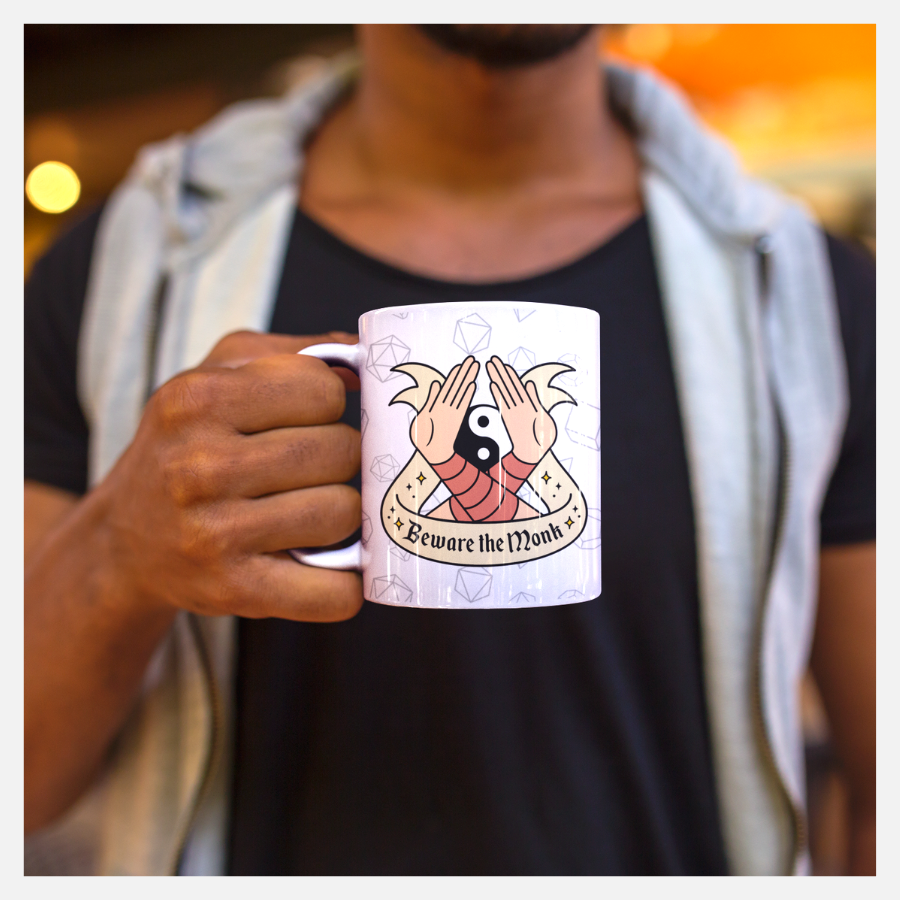 Beware The Monk Mug Gifts Mythical Studios