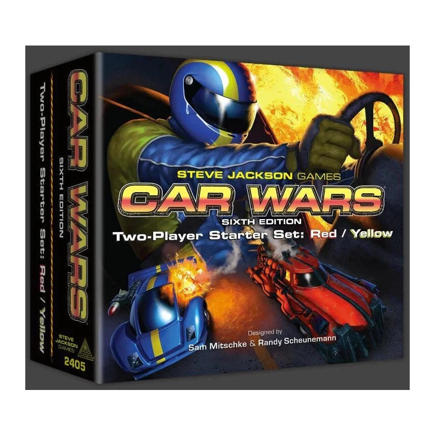 Car Wars (Sixth Edition): Two-Player Starter Set: Red / Yellow Board Game Steve Jackson Games