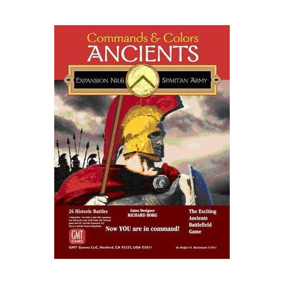 Commands & Colors: Ancients Expansion Pack #6 – The Spartan Army  GMT Games