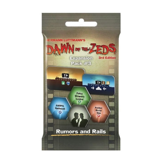 Dawn of the Zeds (Third edition): Expansion Pack #3 Rumors and Rails Board Game Victory Point Games