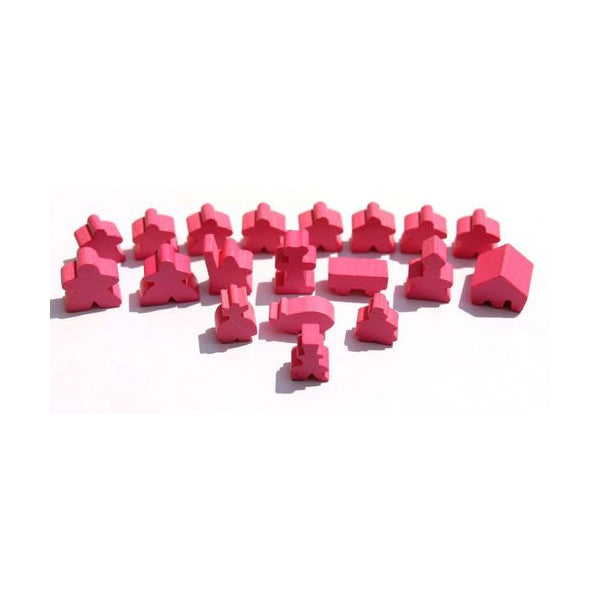 Carcassonne: 19 Wood Meeples Set Board Game Hans im Glück