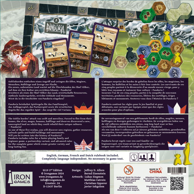 Pandoria Board Game Irongames