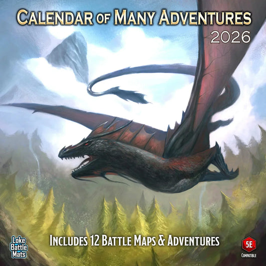 Calendar of Many Adventures 2026 Gifts Loke Battle Mats