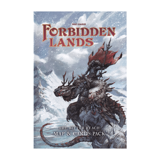 Forbidden Lands: The Bitter Reach Map & Cards Pack  Free League Publishing