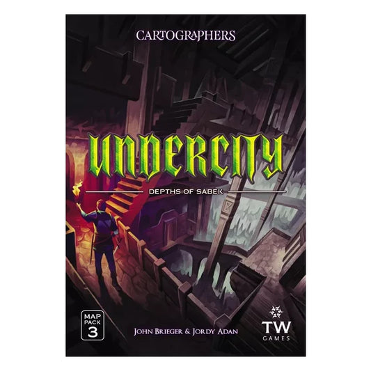 Cartographers Card Game: Heroes Map Pack 3 Undercity Board Game Thunderworks Games