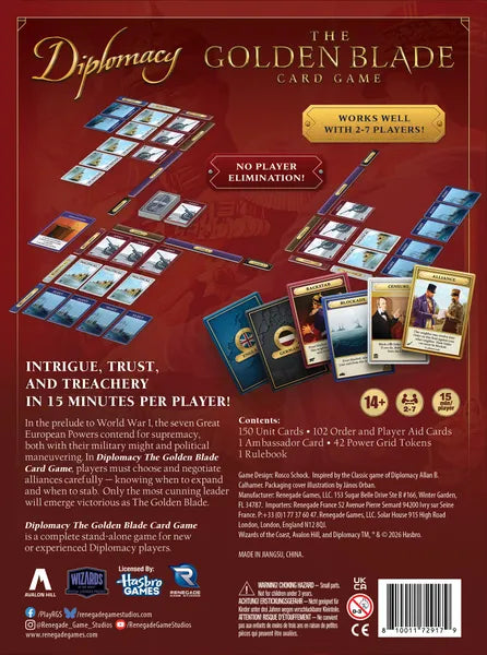 Diplomacy: The Golden Blade Card Game Renegade Game Studios