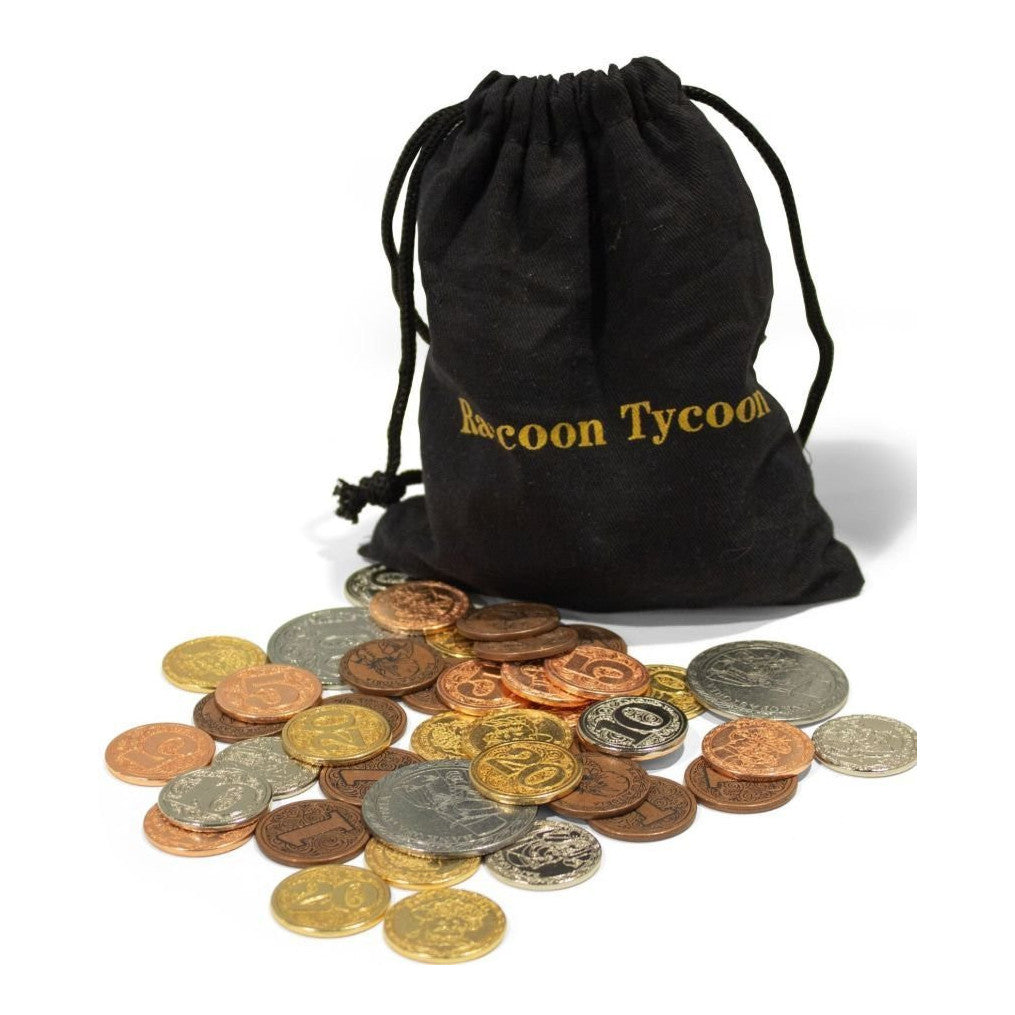 Raccoon Tycoon: Metal Coin Set Board Game Forbidden Games