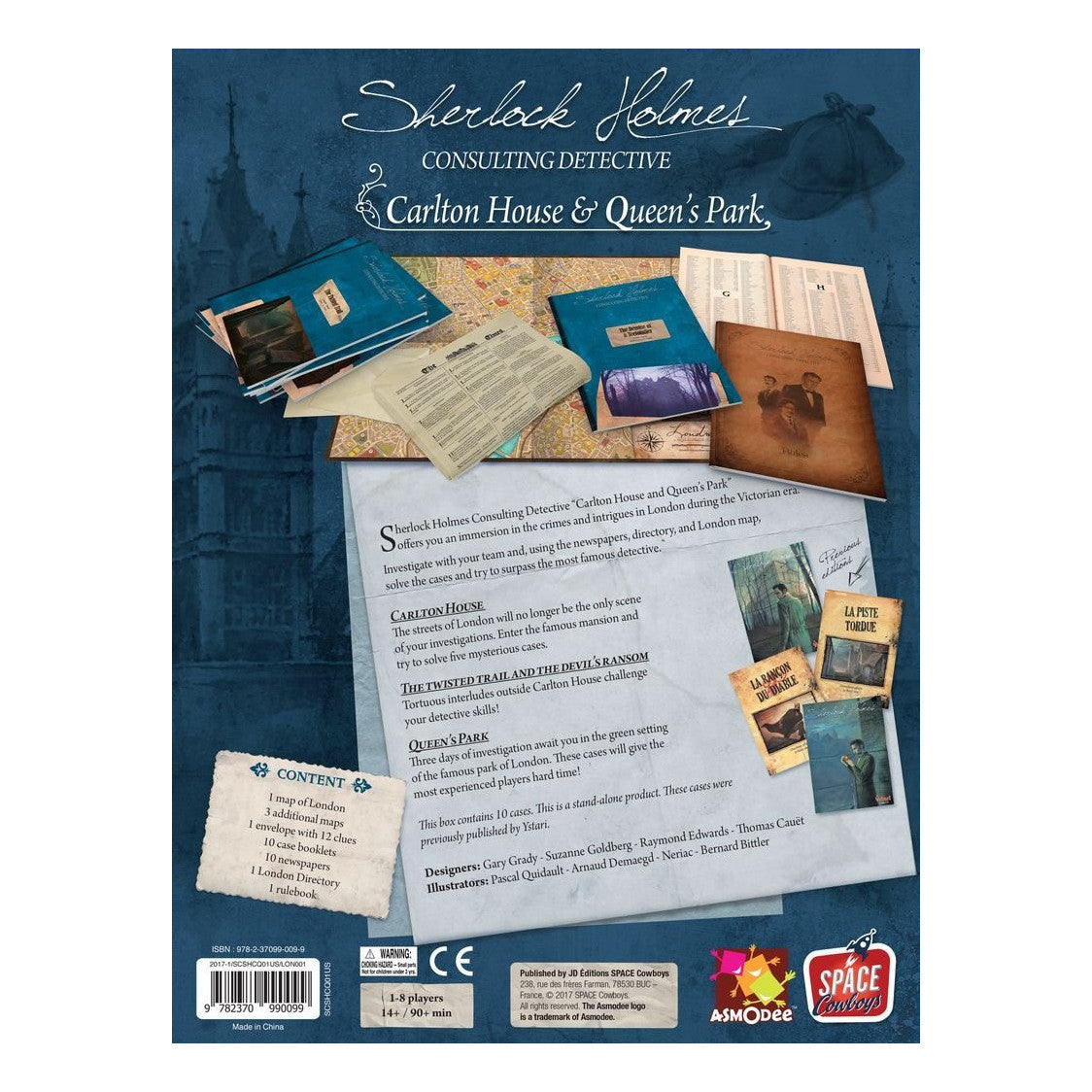 Sherlock Holmes: Consulting Detective Carlton House & Queen's Park Board Game Space Cowboys