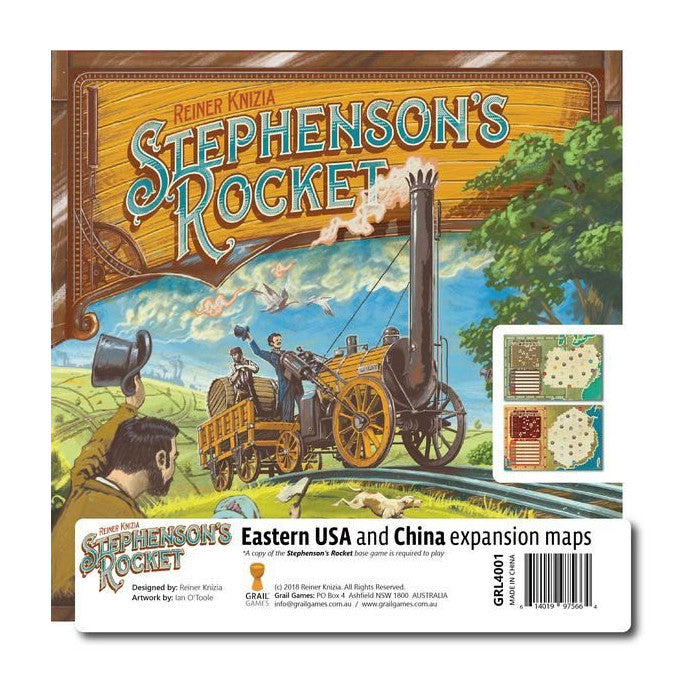Stephenson's Rocket: Eastern USA & China Board Game Grail Games