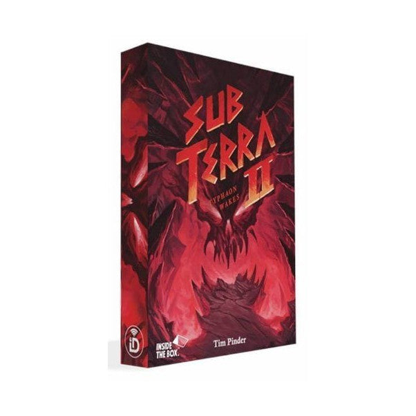 Sub Terra II: Inferno's Edge - Typhaon Wakes Board Game Inside the Box
