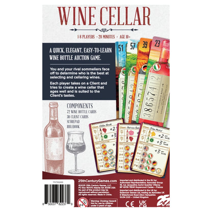 Wine Cellar Card Game 25th Century Games